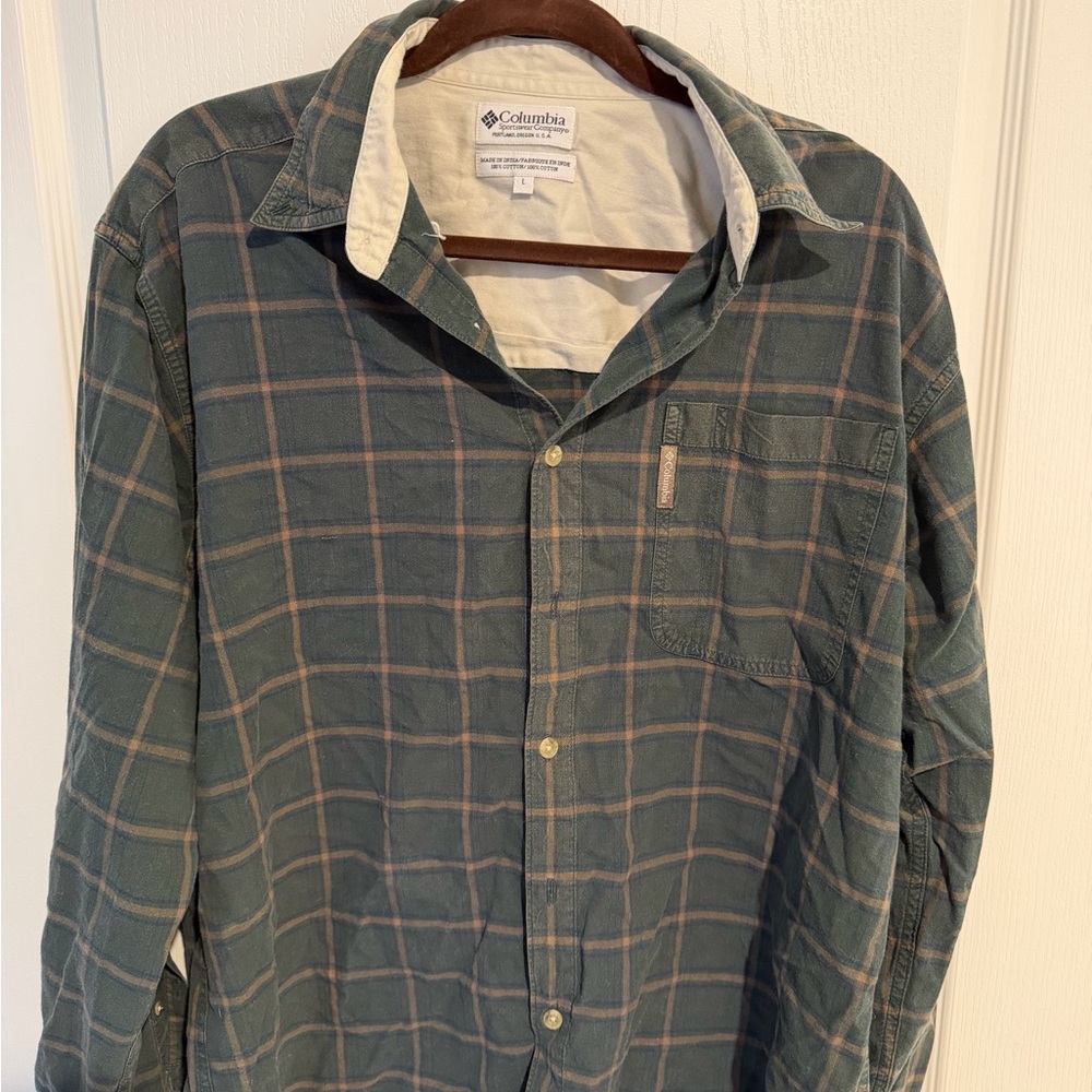 Columbia Tan and Dark Brown Jacket